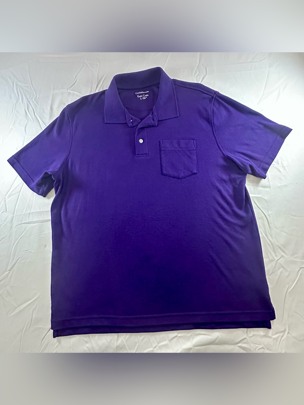 Croft and Barrow Men’s Purple Polo with Chest Pocket